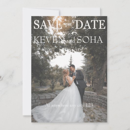 bewaar de save the date (Voorkant)