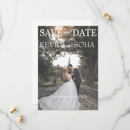 bewaar de save the date (Voorkant / Achterkant in situ)