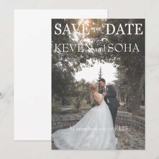 bewaar de save the date (Voorkant / Achterkant)