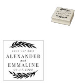 Bewaar de trouwdatum van het echtpaar rubberstempel (Gestempeld)