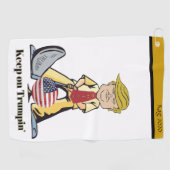 Bewaar de Trumpin. Golfhanddoek (Horizontaal)