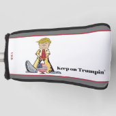 Bewaar de Trumpin. Golfheadcover (Voorkant)