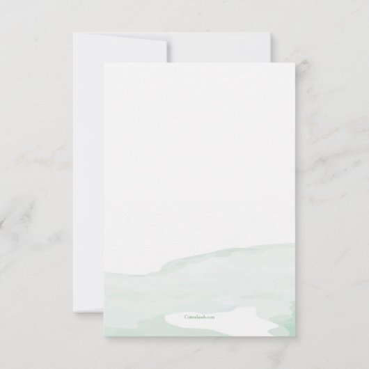 Bewaar deze datum bloemige aankondiging (Achterkant)