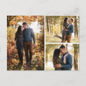 Bewaar deze datum botanische madeliefjes bloemcoll aankondigingskaart (Voorkant)