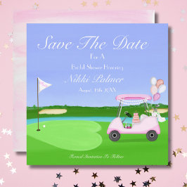 Bewaar deze datum Bruids Golf Bruidsfeest Brunch Save The Date