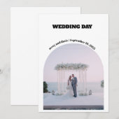 Bewaar deze datum Eenvoudig met foto Kaart (Voorkant / Achterkant)