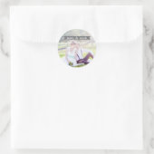 BEWAAR DEZE DATUM Grijs Huwelijksfoto Sticker (Tas)