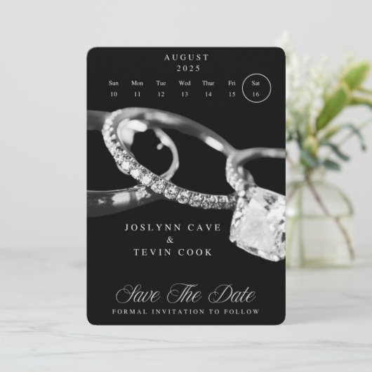 Bewaar Deze Datum Magnet - Markeer Je Agenda Save The Date (Staand voorkant)