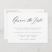 Bewaar deze datum niet Script Nieuwe datum aankond Uitnodiging Briefkaart (Voorkant / Achterkant)