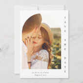 Bewaar deze datum Romantische boog Elegante Trouwd Save The Date (Voorkant)