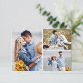 Bewaar deze datum Rustische turkoois veer pijl fot Kaart (Staand voorkant)