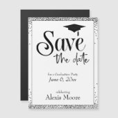 Bewaar deze datum voor het afstudeerfeest Magnetis (Voorkant / Achterkant)