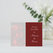 "Bewaar deze speciale datum" - Red Rose Bouquet [b Briefkaart (Staand voorkant)