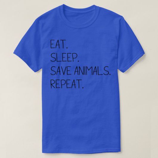Bewaar Dieren Herhalen T-shirt (Design voorkant)