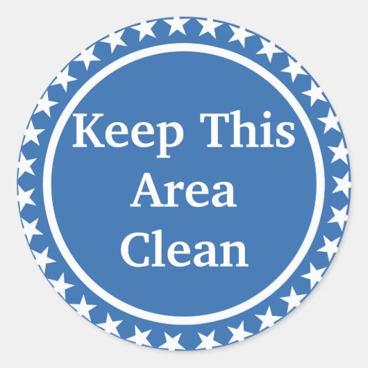 Bewaar dit gebied schoon rond de Stickers (Voorkant)