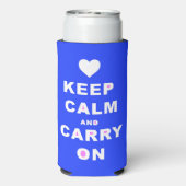 BEWAAR EEN CARRY OP Blauw Seltzer Blikjeskoeler (Seltzer Achterkant)