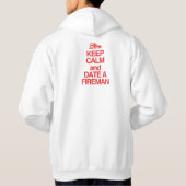 BEWAAR EEN KALM EN DATUM EEN VROUW HOODIE (Achterkant)