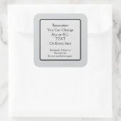Bewaar een Link Square Sticker (Tas)