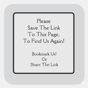 Bewaar een Link Square Sticker alstublieft