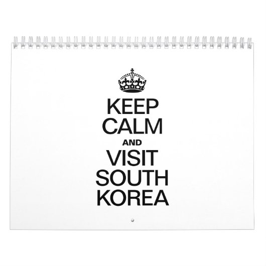 BEWAAR EN BEZOEK ZUID-KOREA KALENDER (Hoes)