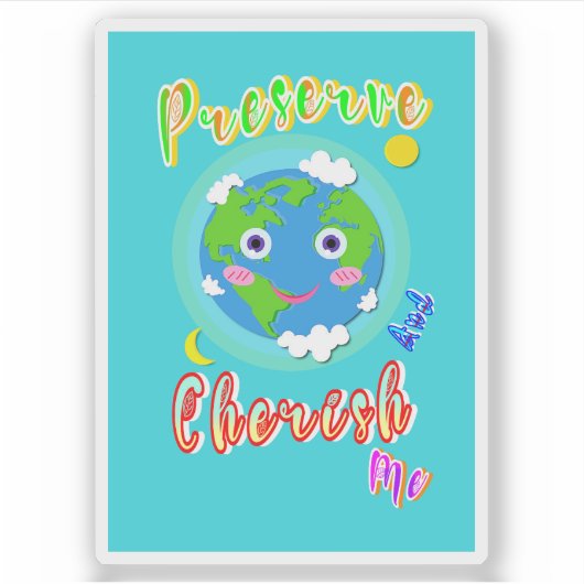 Bewaar en koester mij sticker (Voorkant)