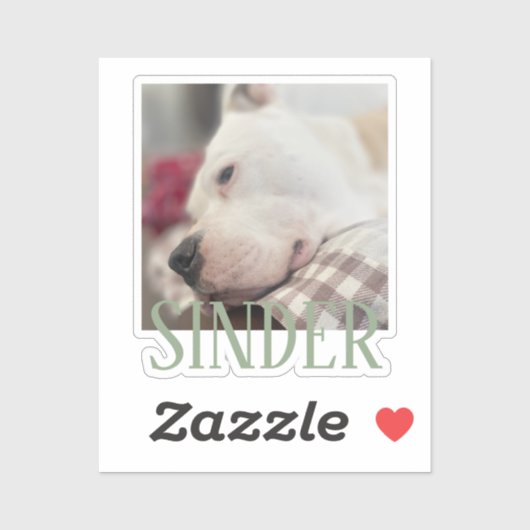 Bewaar foto gepersonaliseerd sticker (Vel)