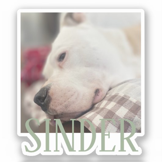 Bewaar foto gepersonaliseerd sticker (Voorkant)