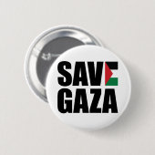 BEWAAR GAZA RONDE BUTTON 5,7 CM (Voorkant /achterkant)