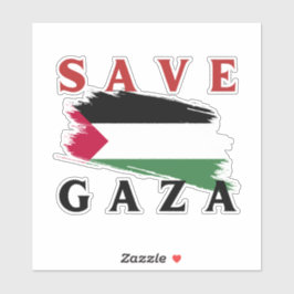 BEWAAR GAZA STICKER