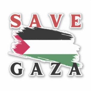 BEWAAR GAZA STICKER