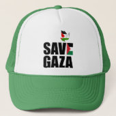 BEWAAR GAZA TRUCKER PET (Voorkant)