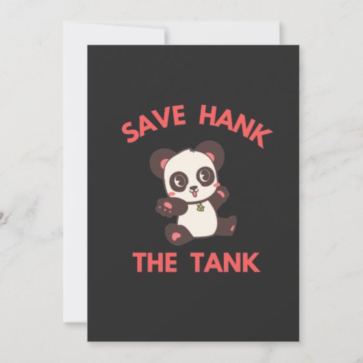 Bewaar Hank The Tank Grappig Feestdagenkaart (Voorkant)