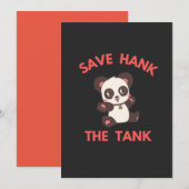 Bewaar Hank The Tank Grappig Feestdagenkaart (Voorkant / Achterkant)