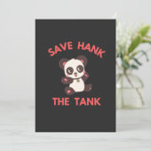 Bewaar Hank The Tank Grappig Feestdagenkaart (Staand voorkant)