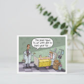 BEWAAR HET BEEN. Het goede nieuws is ... Briefkaart (Staand voorkant)