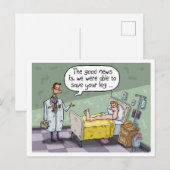 BEWAAR HET BEEN. Het goede nieuws is ... Briefkaart (Voorkant / Achterkant)