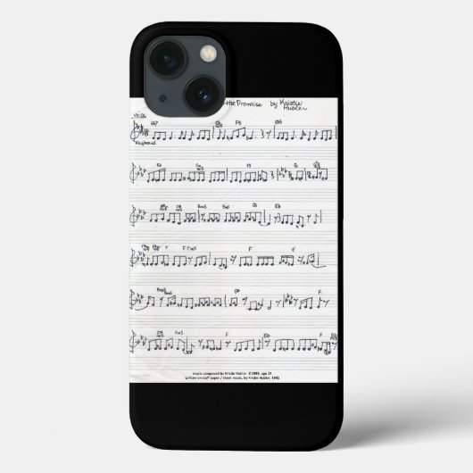 Bewaar het beloofde blad Music iphone 6 hoesje (Achterkant)