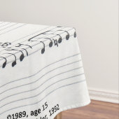 Bewaar het beloofde muziektafelblad tafelkleed (Voorbeeld)