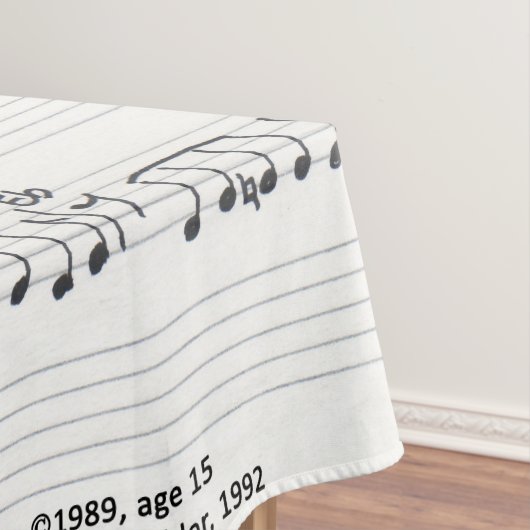 Bewaar het beloofde muziektafelblad tafelkleed (Voorbeeld)