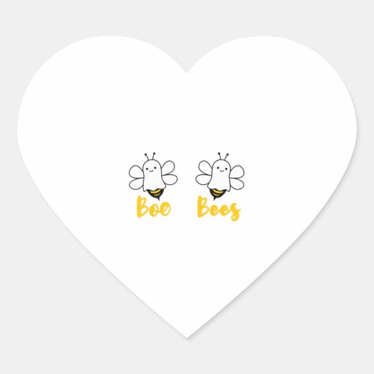 Bewaar het Boo-bijenborstkankerwaarschuwingsbrein Hart Sticker (Voorkant)