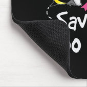 Bewaar het Boo-bijenborstkankerwaarschuwingsbrein Muismat (Hoek)