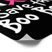 Bewaar het Boo-bijenborstkankerwaarschuwingsbrein Poster (Hoek)