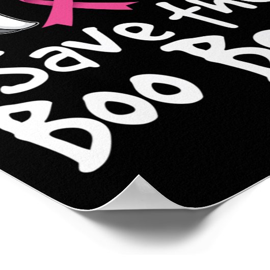 Bewaar het Boo-bijenborstkankerwaarschuwingsbrein Poster (Hoek)