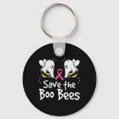 Bewaar het Boo-bijenborstkankerwaarschuwingsbrein Sleutelhanger (Achterkant)
