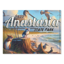 Bewaar het bord van Anastasia State Park