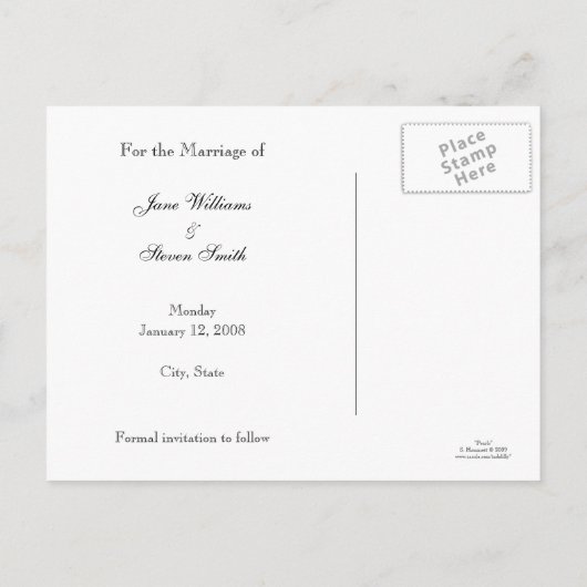 Bewaar het Date Pearl Briefkaart (Achterkant)