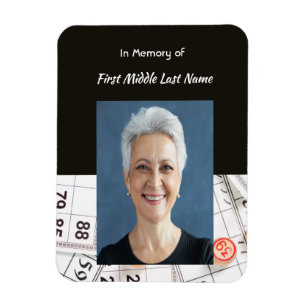 Bewaar het geheugen Foto Gebed Bingo spel Magneet