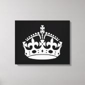 BEWAAR HET KROEIENPictogram OP Zwart KEEP dit Canvas Afdruk (Voorkant)
