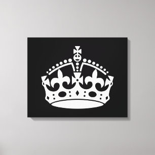 BEWAAR HET KROEIENPictogram OP Zwart KEEP dit Canvas Afdruk