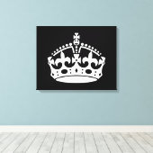 BEWAAR HET KROEIENPictogram OP Zwart KEEP dit Canvas Afdruk (Insitu (Houten vloer))